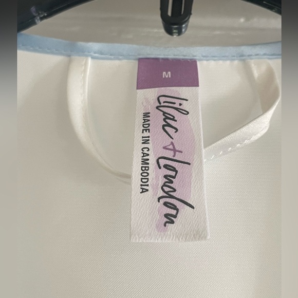 Brides Lilac+London 2-pc. Mrs. Bride Satin Chemise Wrapper Robe Set Wedding Med - Picture 8 of 12